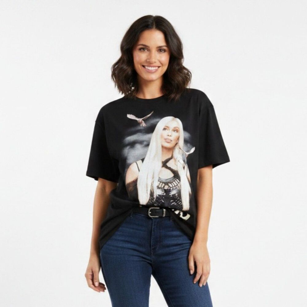 Cher Living Proof 2002 Farewell Tour Black Short Sleeve Vintage Tee T Shirt M